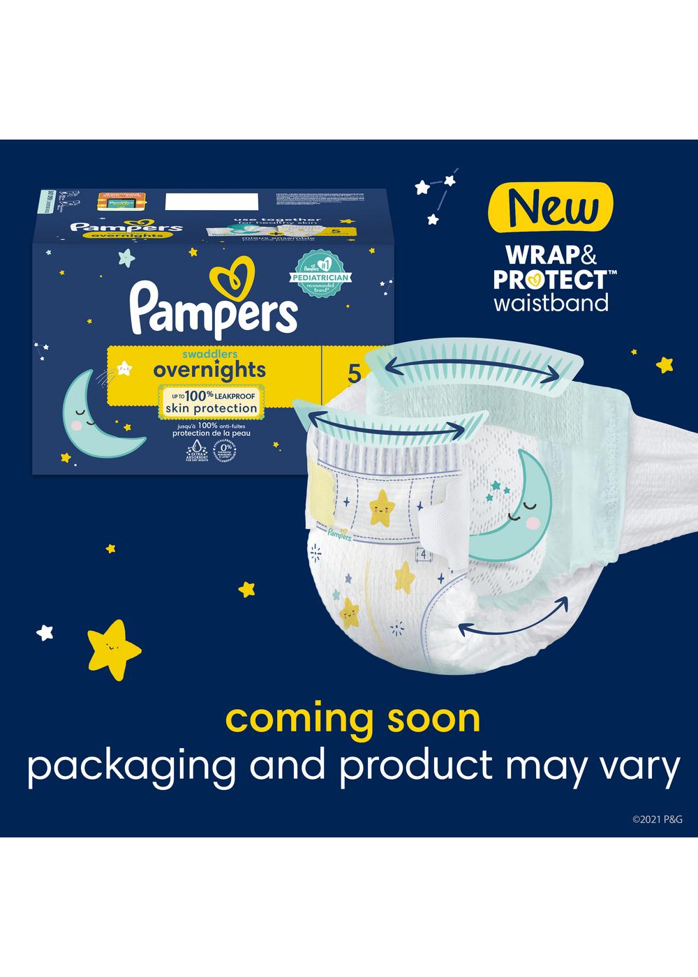 Pampers overnight store swaddlers size 6