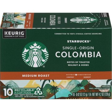 Starbucks Colombia Medium Roast Single Serve Coffee K Cups