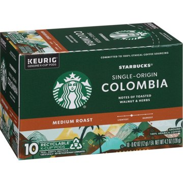 Starbucks Colombia Medium Roast Single Serve Coffee K Cups