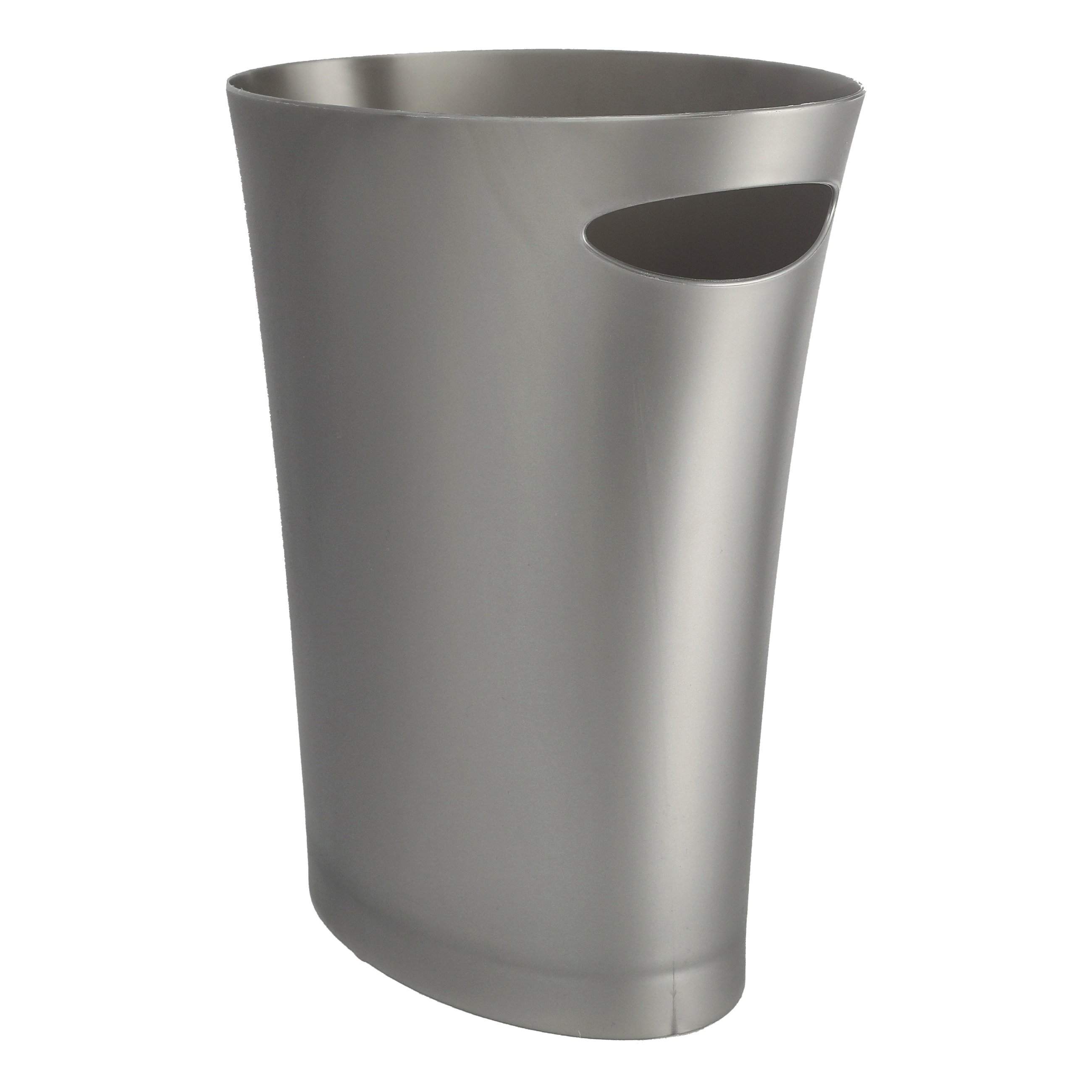 Umbra Skinny Silver Trash Can Shop Trash Cans at HEB