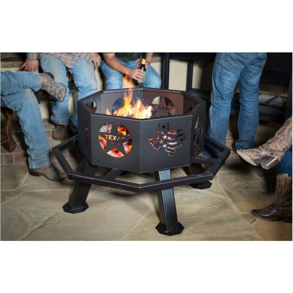 All Seasons Feeders Texas Theme Fire Pit - Shop Outdoor decor at H-E-B, image size:934x934