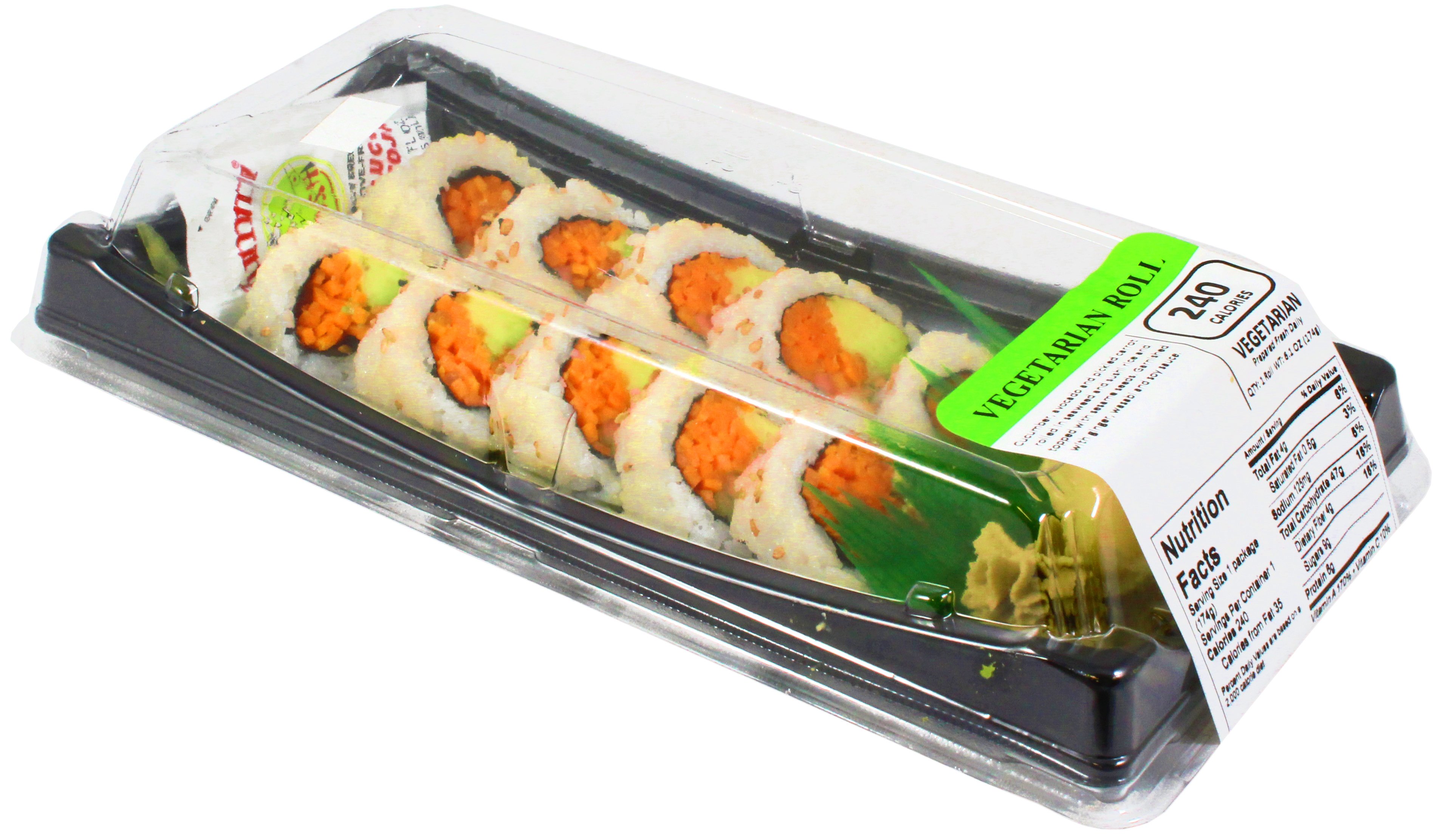 Yummi Sushi Vegetarian Roll With Brown Rice, 10 oz | Central