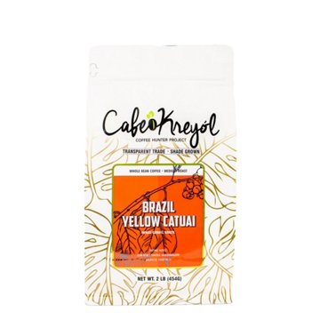 Cafe Kreyol Brazil Yellow Catuai Medium Roast Whole Bean Coffee