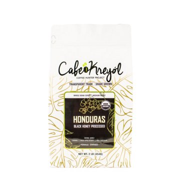 Cafe Kreyol Honduras Black Honey Processed Medium Roast Whole Bean Coffee