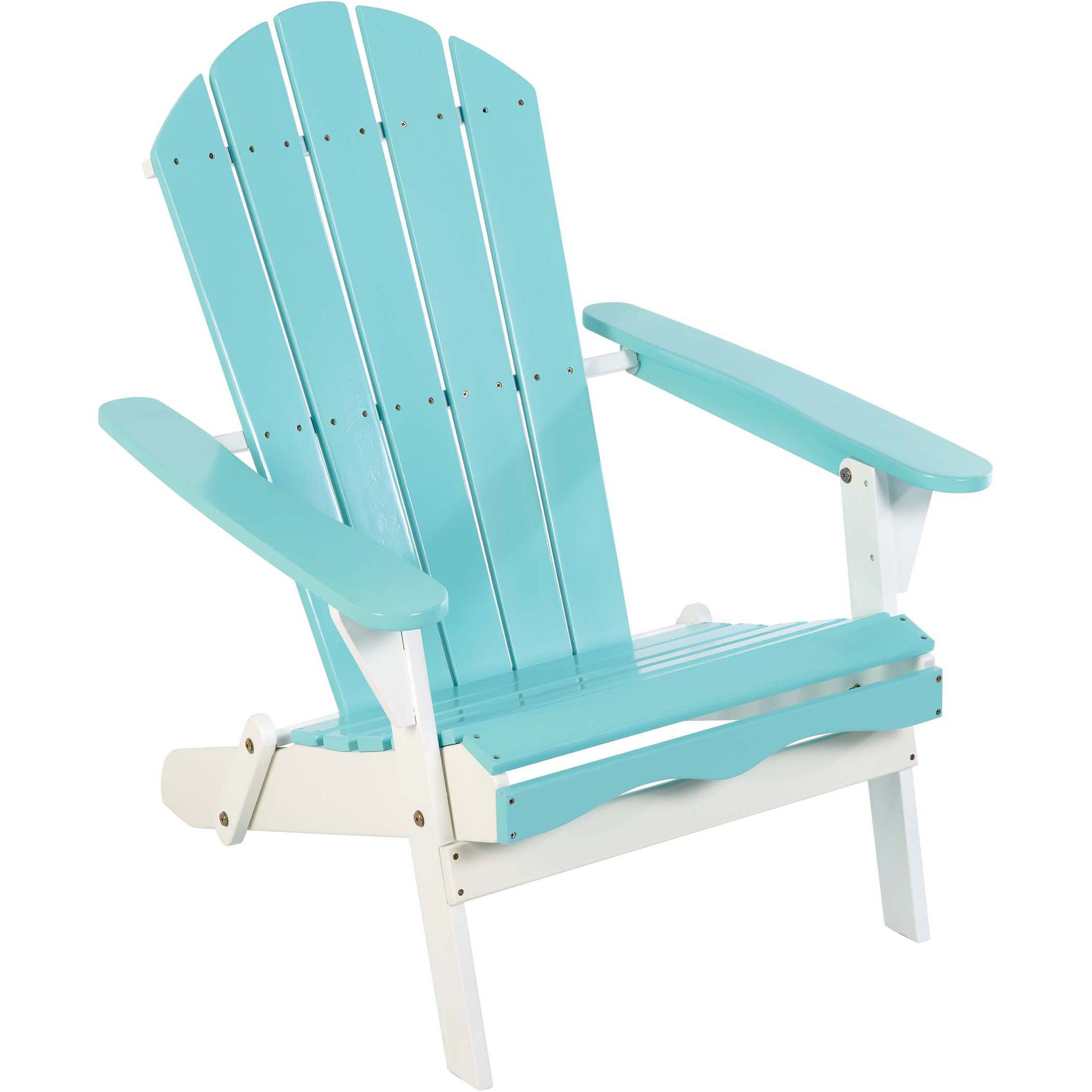 Outdoor Solutions Waterside Adirondack Chair Aqua - Shop Chairs ...