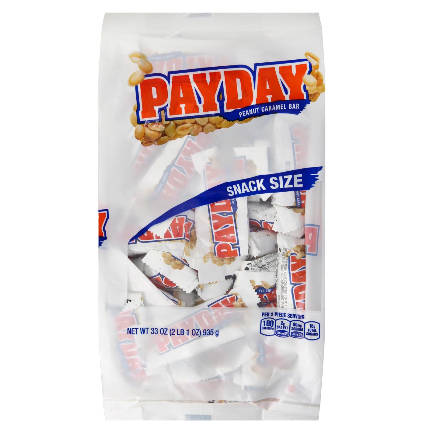 Payday Peanut Caramel Snack Size Candy Bars; image 1 of 8