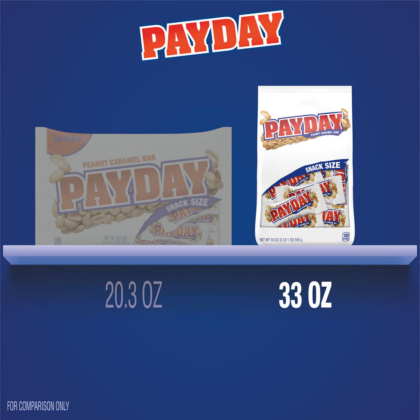 Payday Peanut Caramel Snack Size Candy Bars; image 3 of 8
