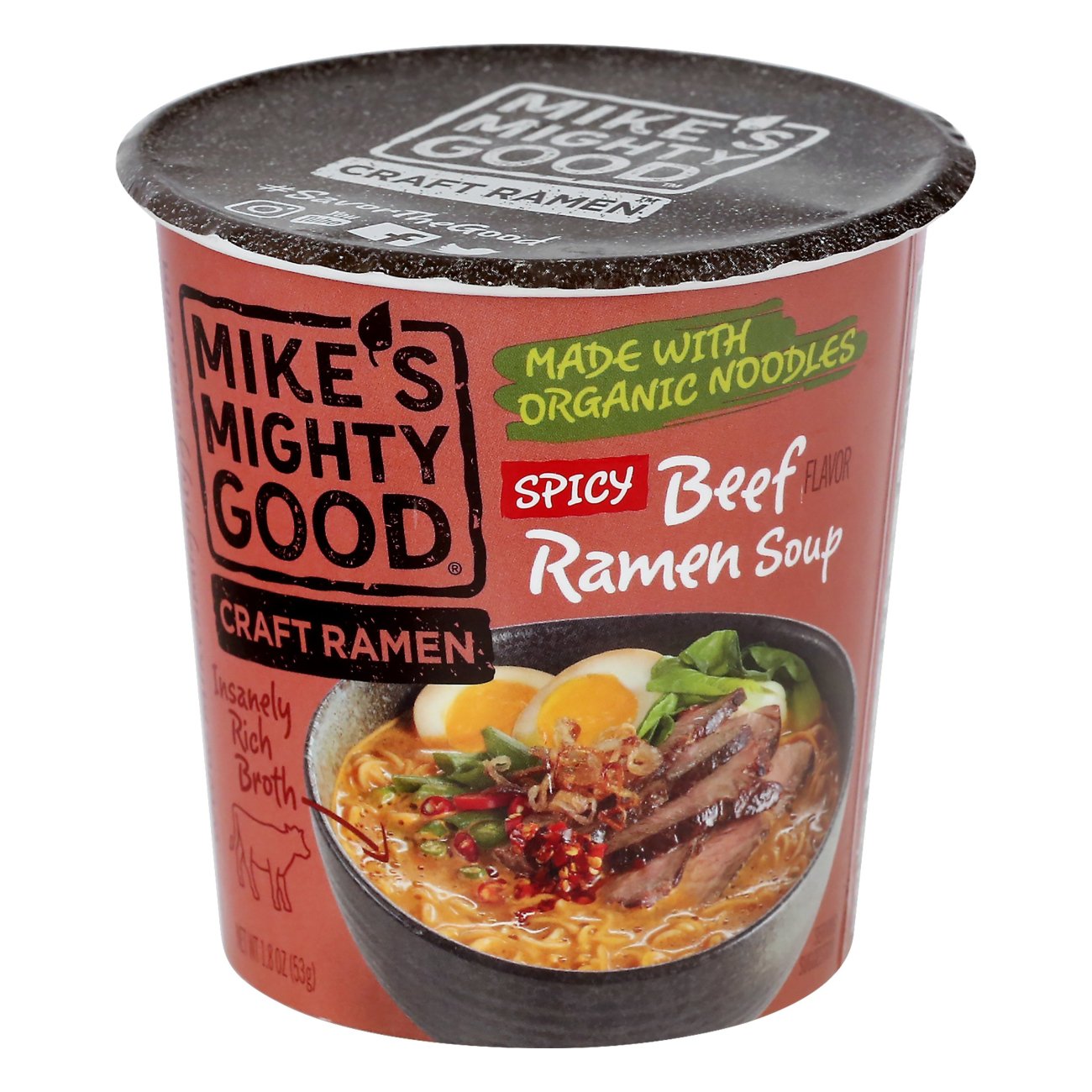 Mike's Mighty Good Spicy Beef Ramen Soup Shop Soups