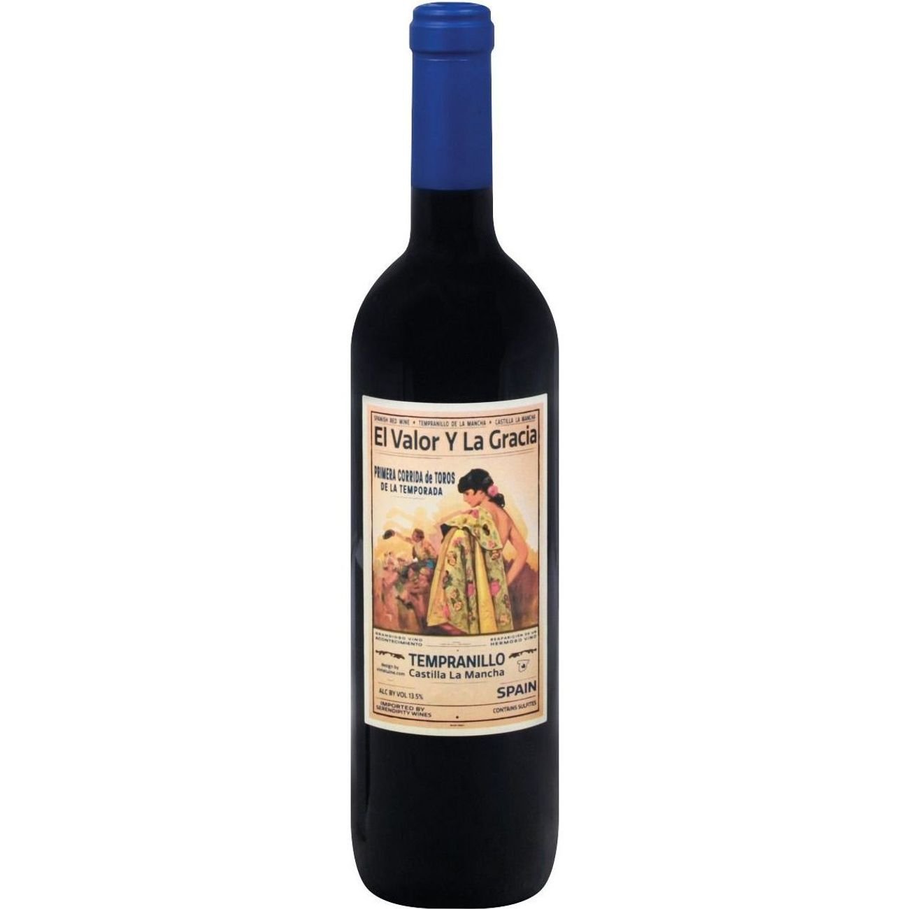 El Valor Y La Gracia Red Tempranillo Spain Red Wine, 750 mL