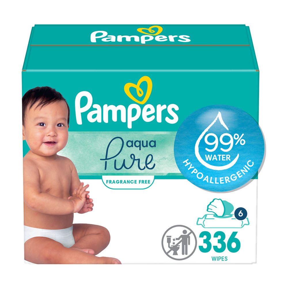 Pampers Aqua Pure Water Wipes 48's