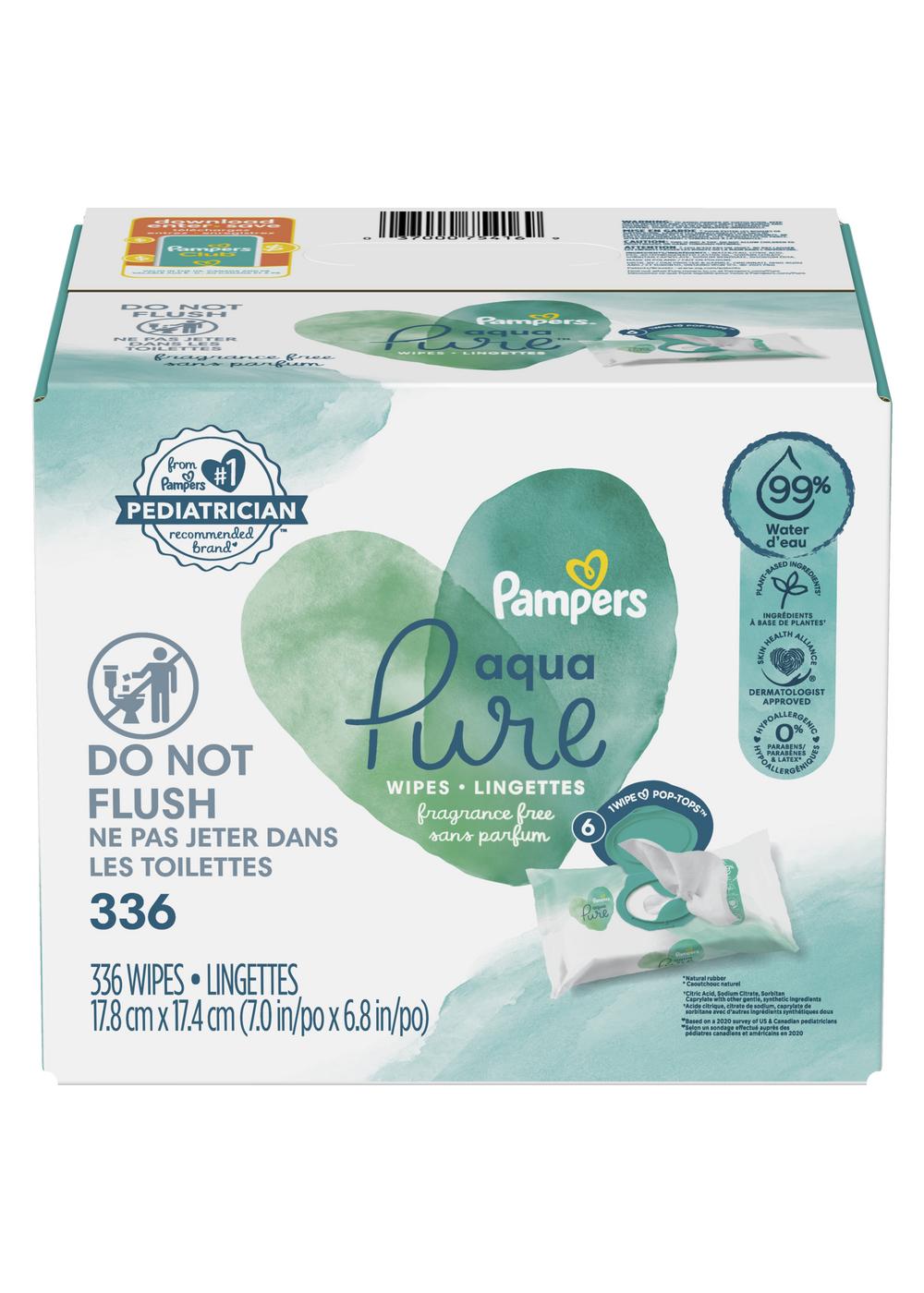 Pampers Aqua Pure Baby Wipes 6 Pk; image 1 of 7