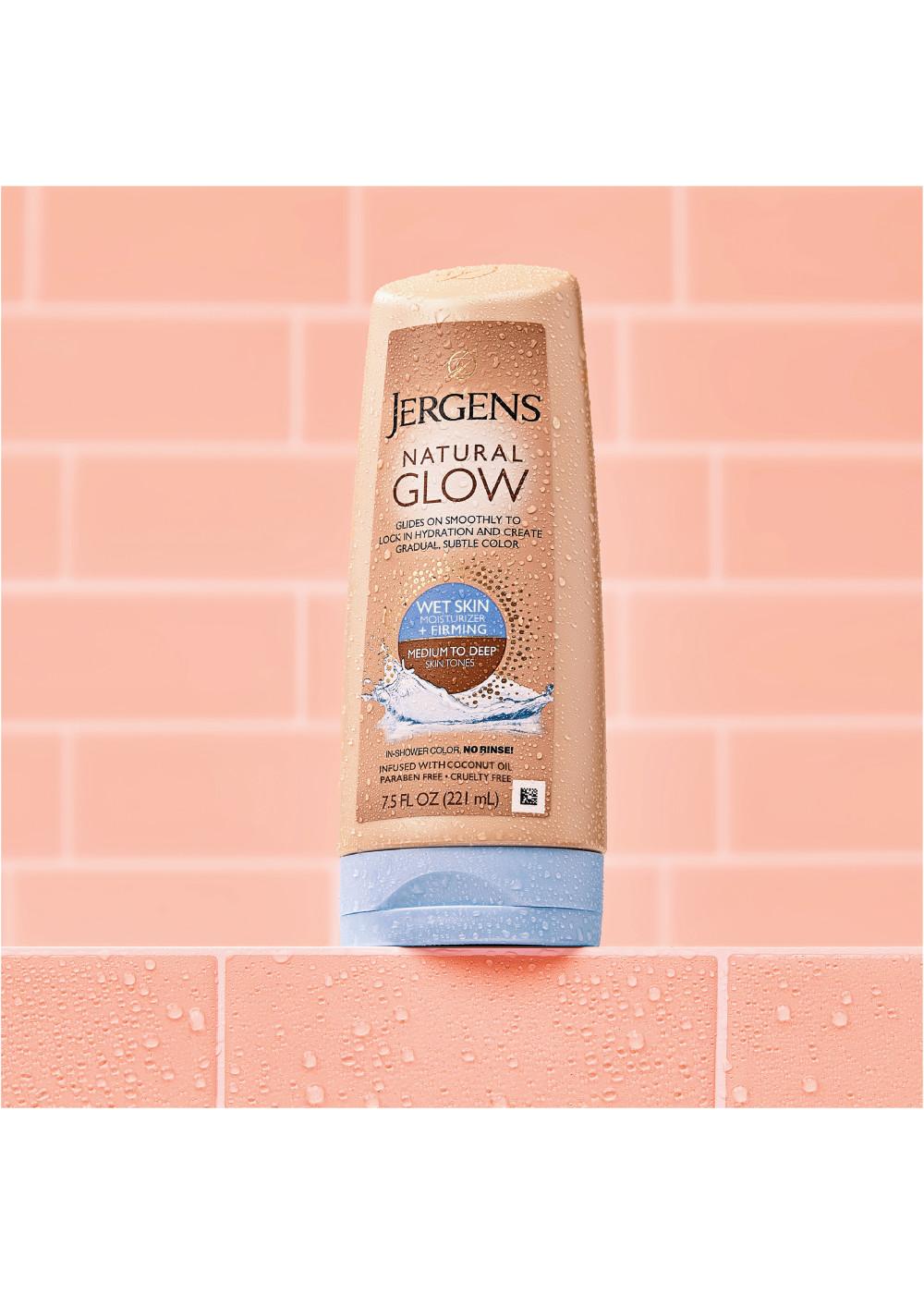 Jergens Natural Glow + Firming Inshower Self Tanner Lotion Medium to