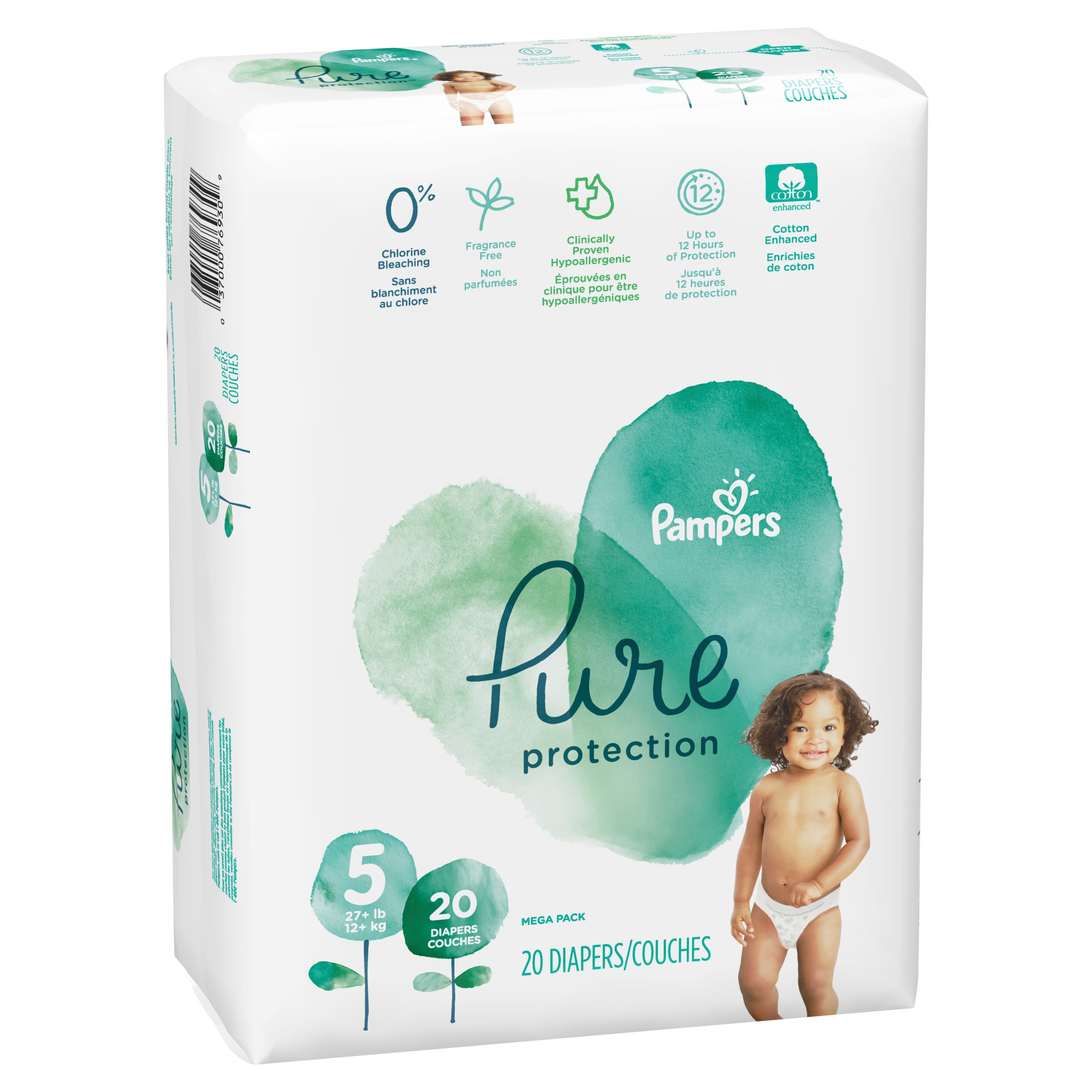 Pampers Pure Protection Diapers 20 pk - Shop Diapers at H-E-B