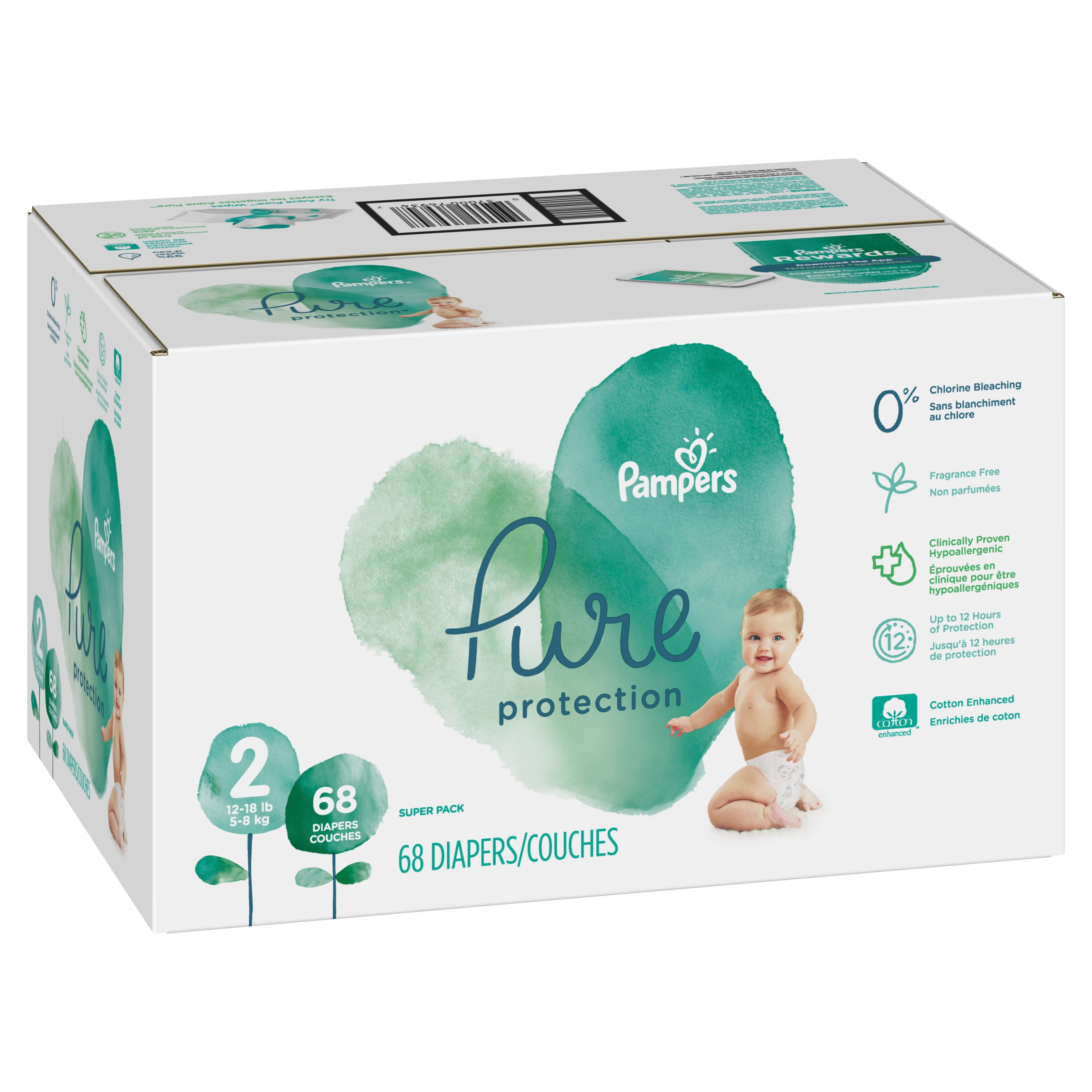 Pampers Pure Protection Diapers 68 Pk - Shop Diapers At H-E-B