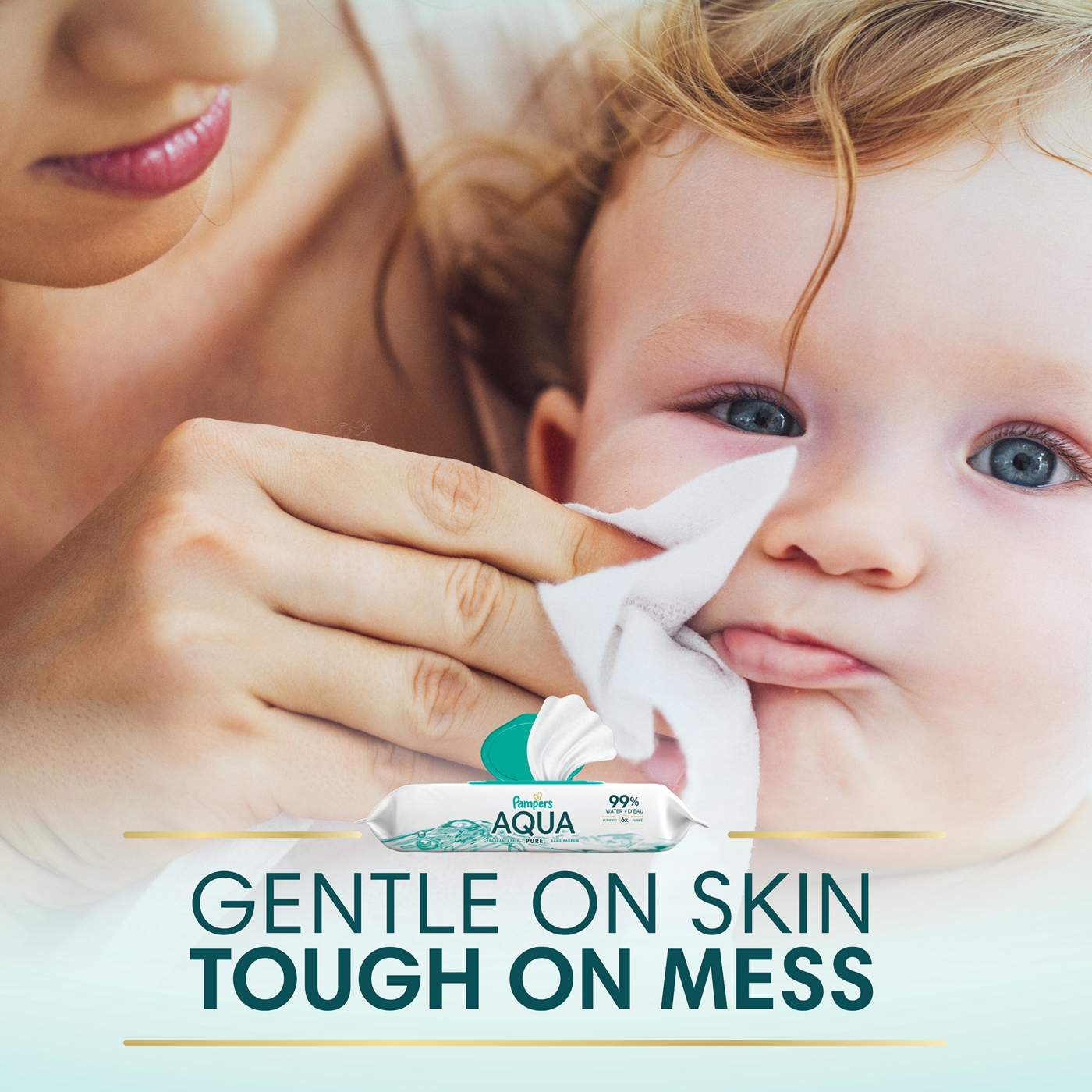 Pampers Aqua Pure Sensitive Baby Wipes, 1 pk; image 8 of 10