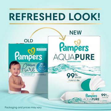 Pampers Aqua Pure Sensitive Baby Wipes, 1 pk