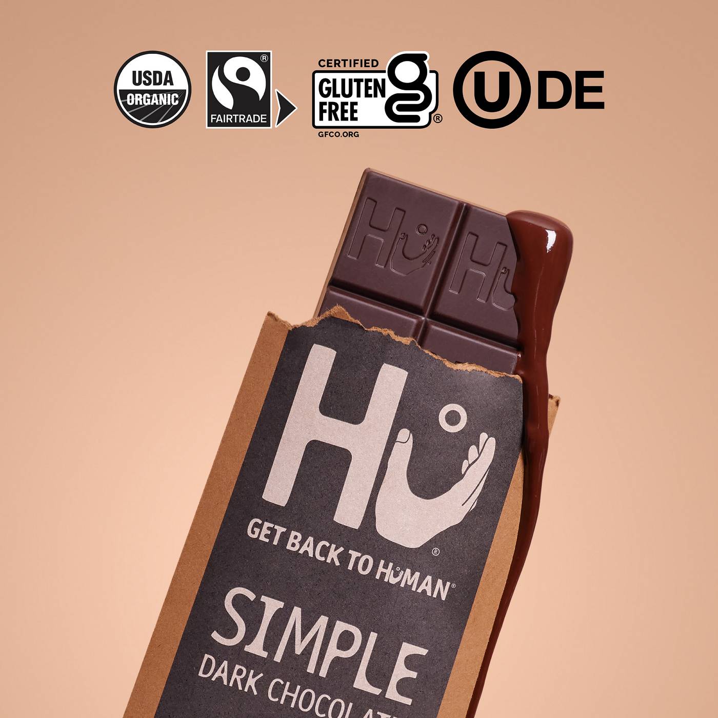 Hu Organic Simple Dark Chocolate Bar; image 2 of 7