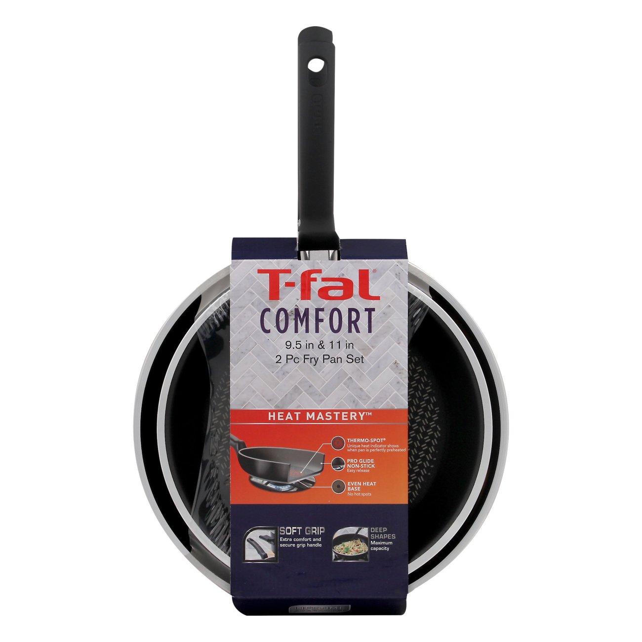 T Fal Comfort Handle Fry Pan Set Shop Cookware At H E B