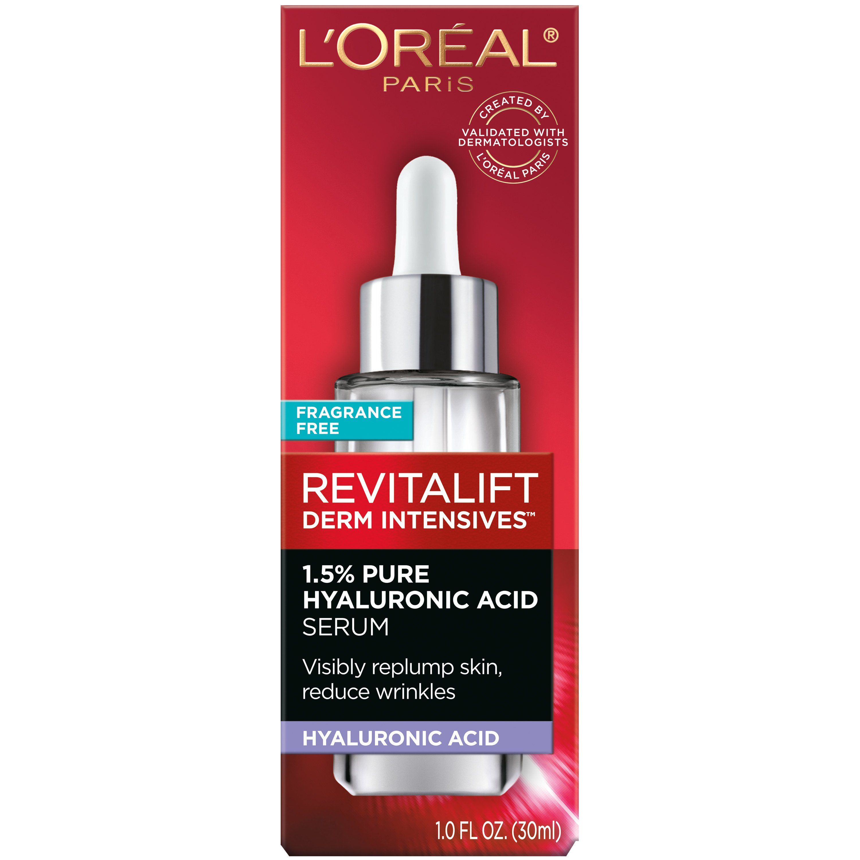 man eerste kin L'Oréal Paris Revitalift Derm Intensives Hyaluronic Acid Face Serum - Shop  Bath & Skin Care at H-E-B