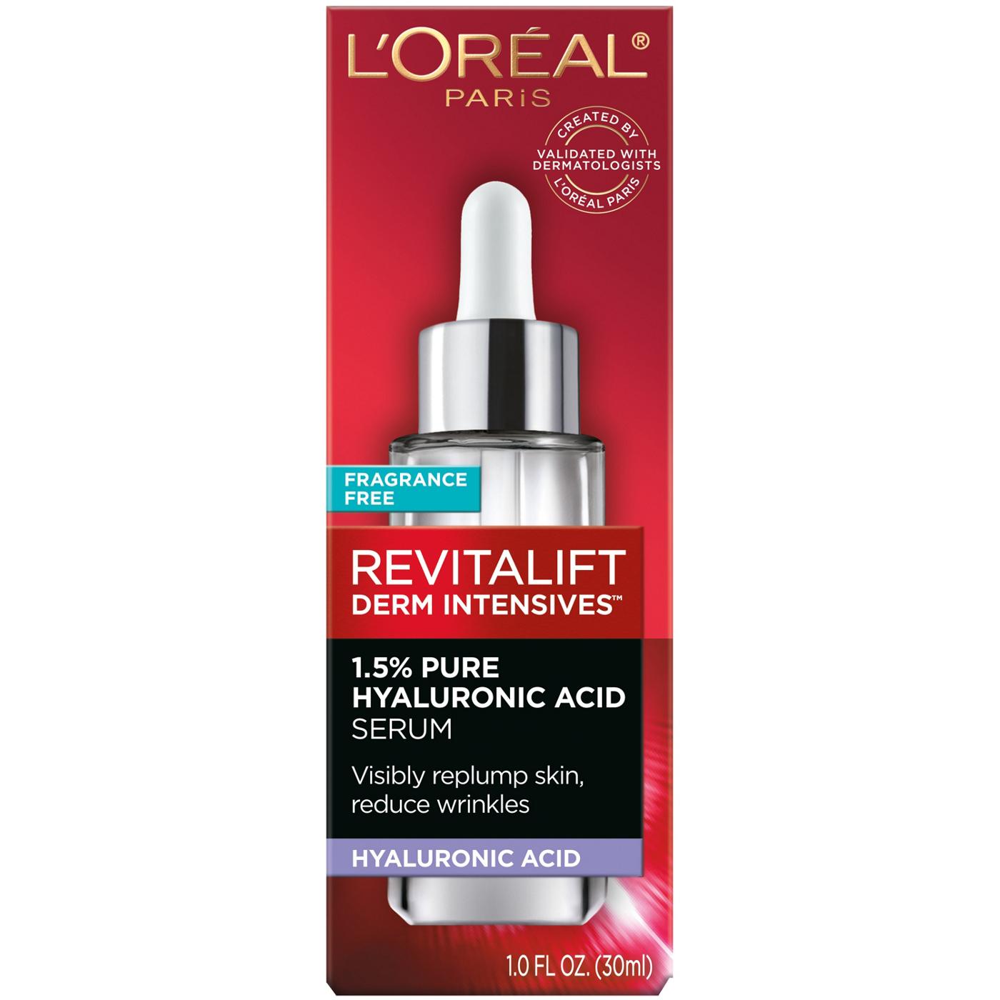 L'Oréal Paris Revitalift Derm Intensives Hyaluronic Acid Face Serum; image 1 of 7