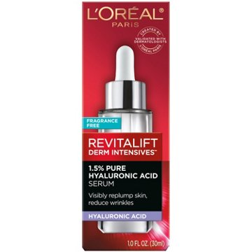 L'Oréal Paris Revitalift Derm Intensives Hyaluronic Acid Face Serum, 1 oz
