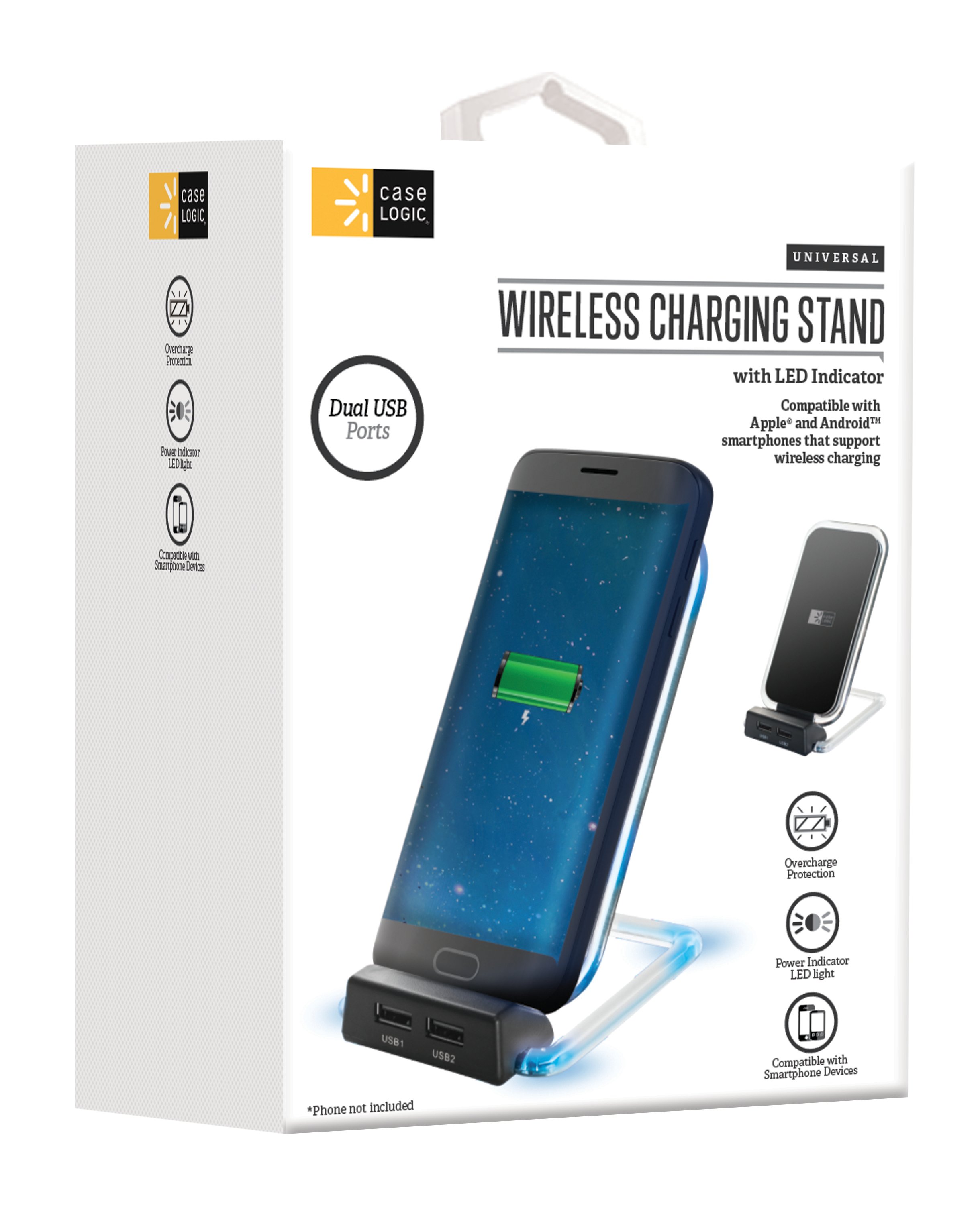 Case Logic 2.1 Amp Charger Stand Wireless Black Shop Phone Chargers