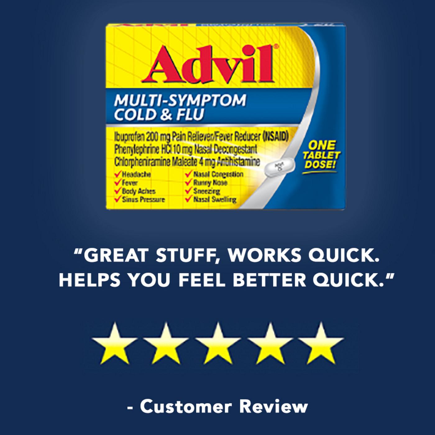 Advil Multi-Symptom Cold and Flu Coated Tablet; image 7 of 7