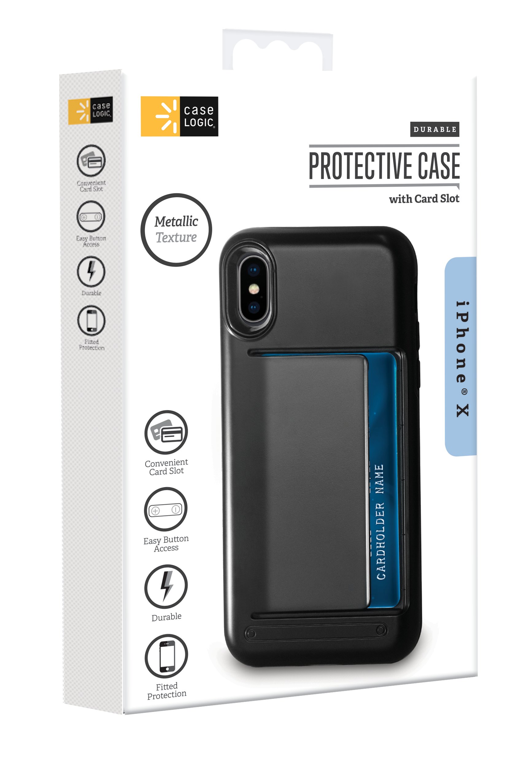 Case Logic iPh7 Chrome Case CC Holder Black - Shop Phone Cases & Stands ...