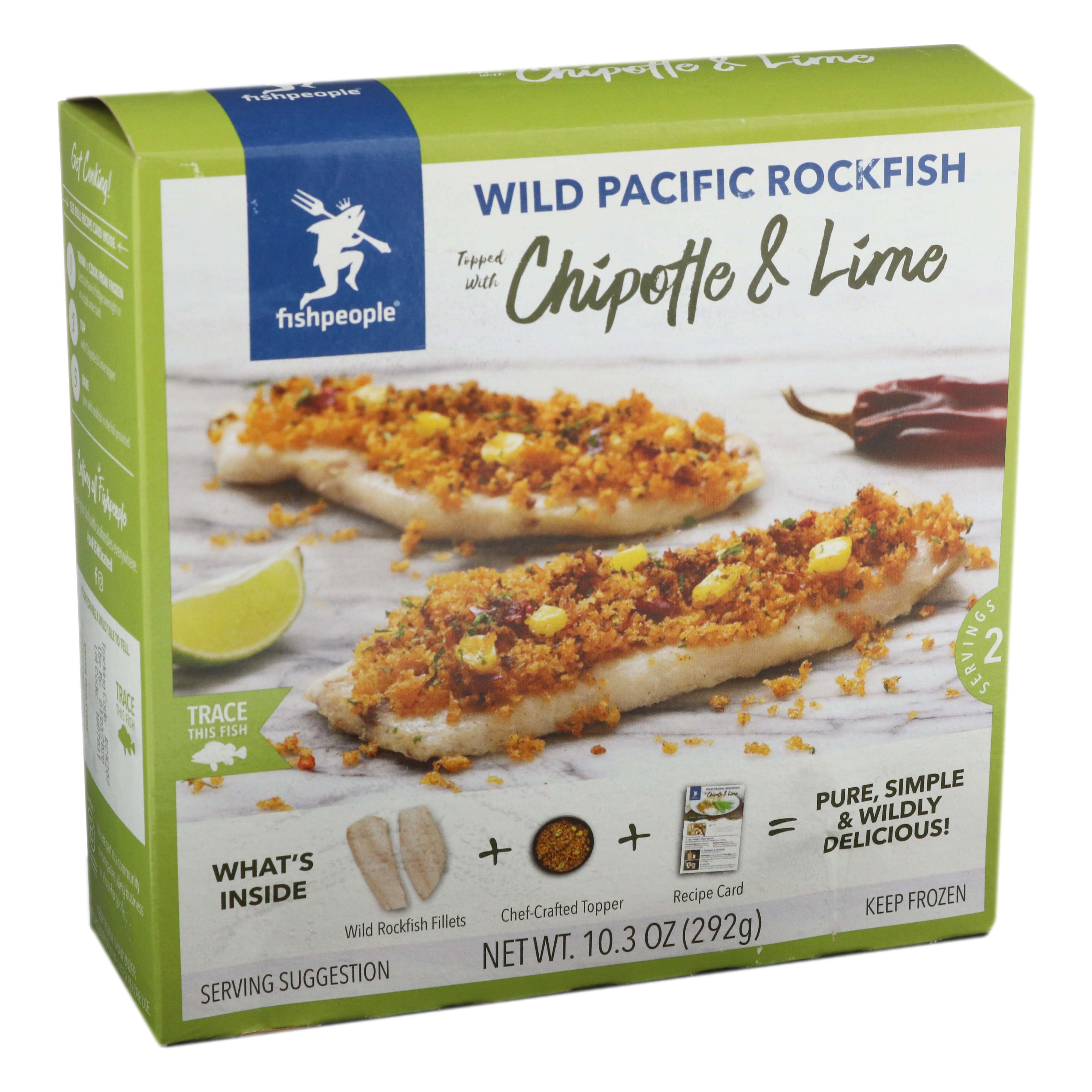 Fishpeople Wild Pacific Rockfish Topped with Chipotle and Lime Shop