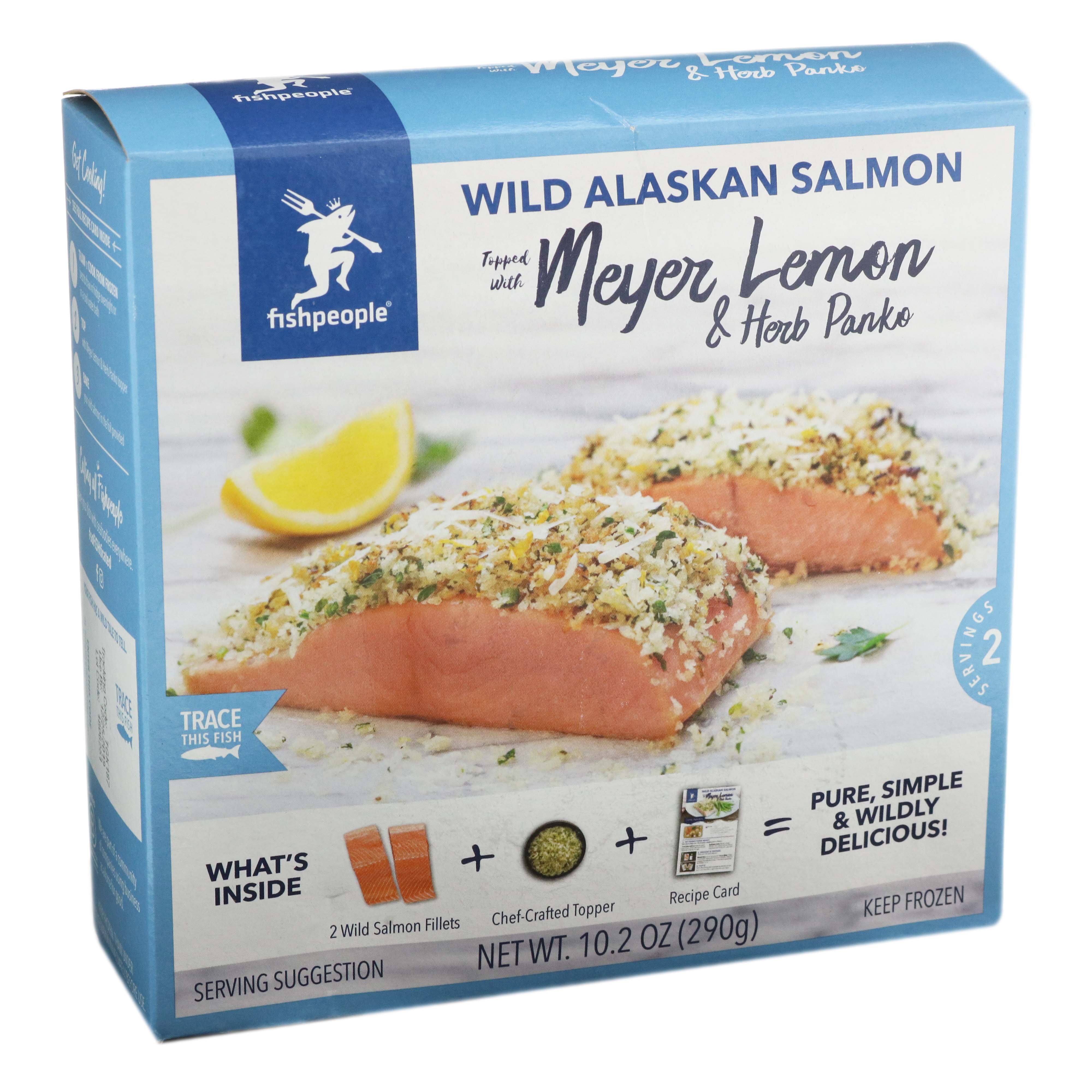 Fishpeople Wild Alaskan Salmon Topped with Meyer Lemon and Herb Panko ...