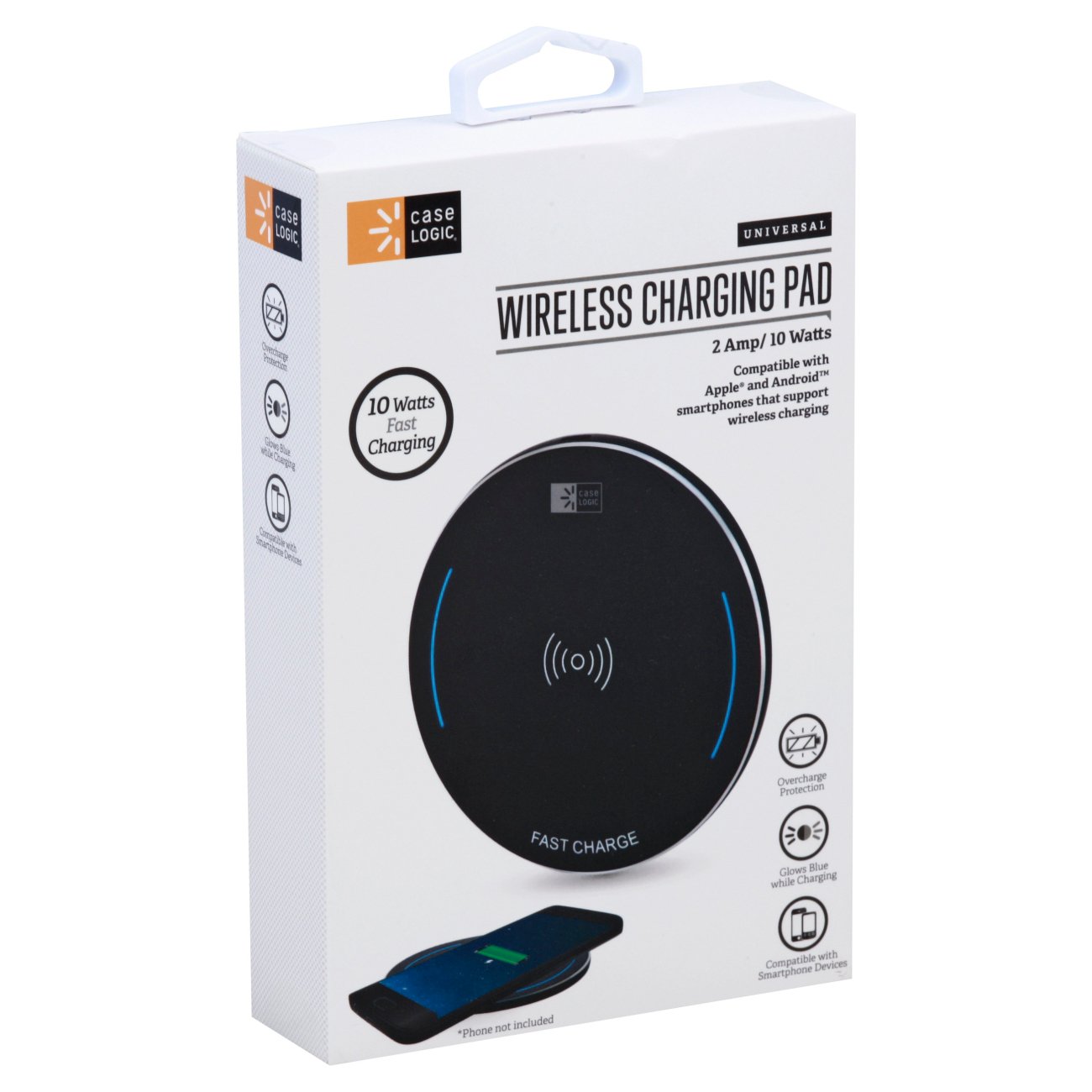 Case Logic 2 Amp Wireless Charging Pad Black Shop Phone Chargers at HEB