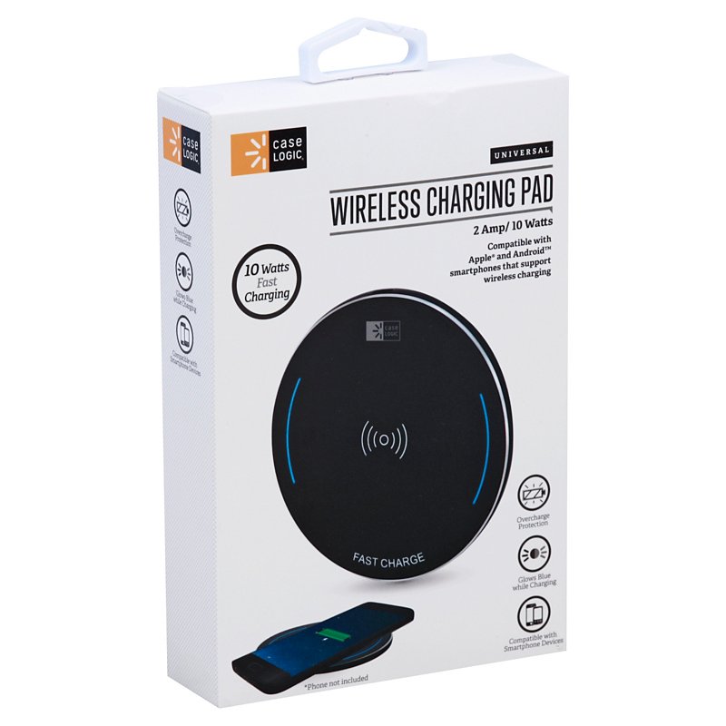 Case Logic Universal Fast Charge Wireless Charging Pad - Black - Shop  Electronics at H-E-B