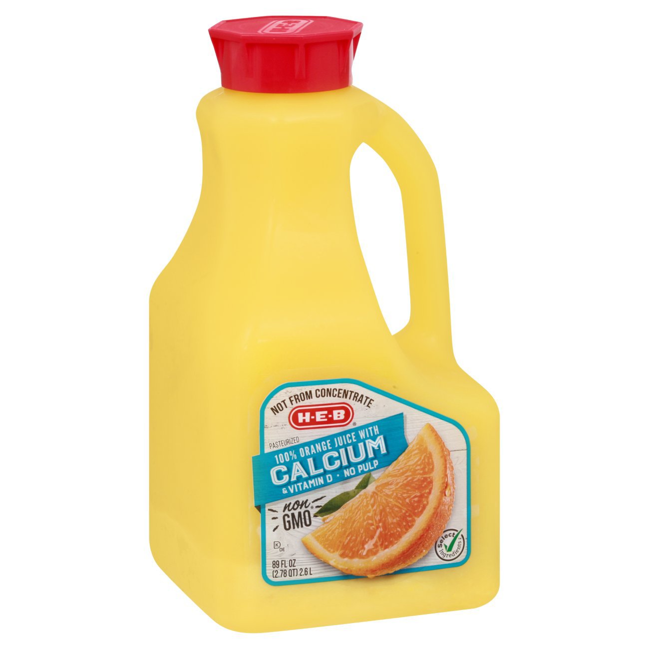 HEB 100 Orange Juice with Calcium & Vitamin D No Pulp Shop Juice