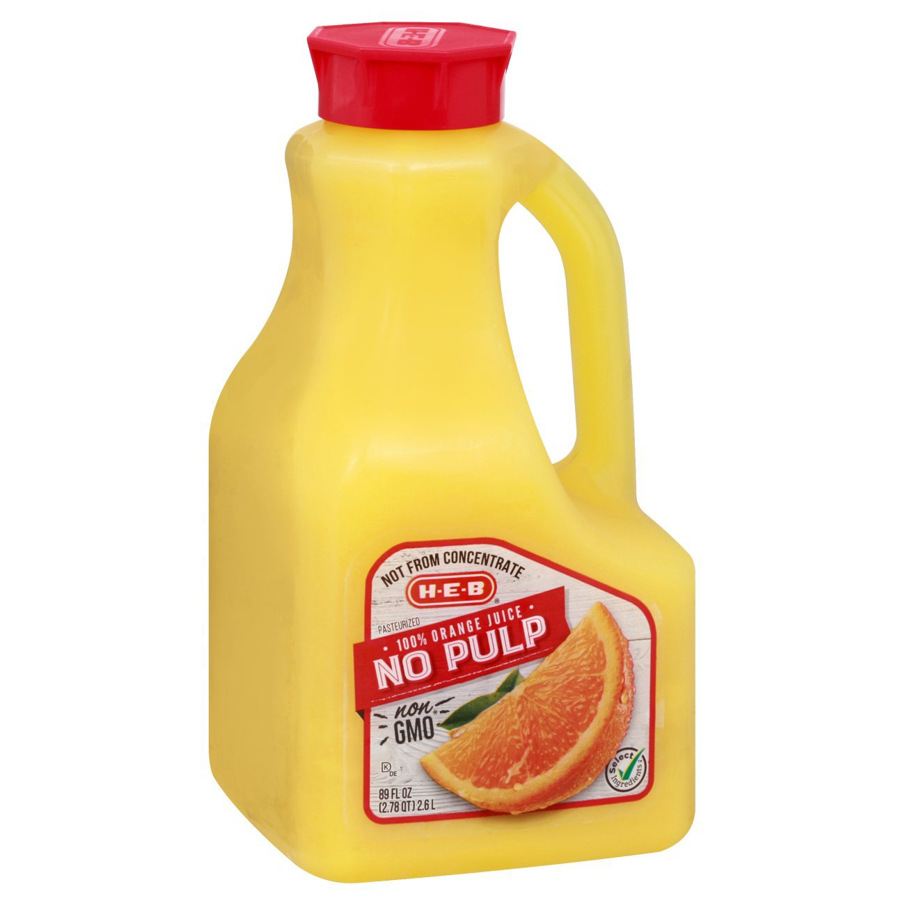 H-E-B Select Ingredients No Pulp Orange Juice - Shop Juice At H-E-B