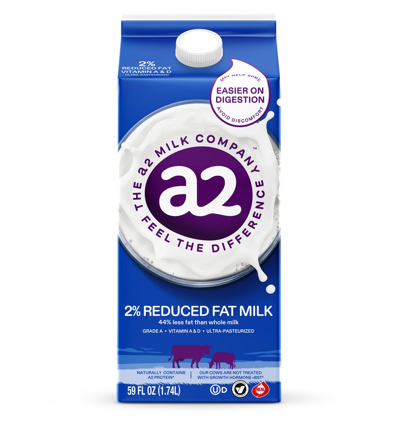 a2 Milk 2% Reduced Fat Milk; image 1 of 4