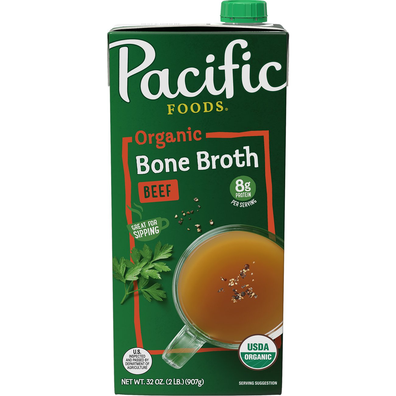 Pacific Foods Organic Beef Bone Broth - Shop Broth & Bouillon At H-E-B