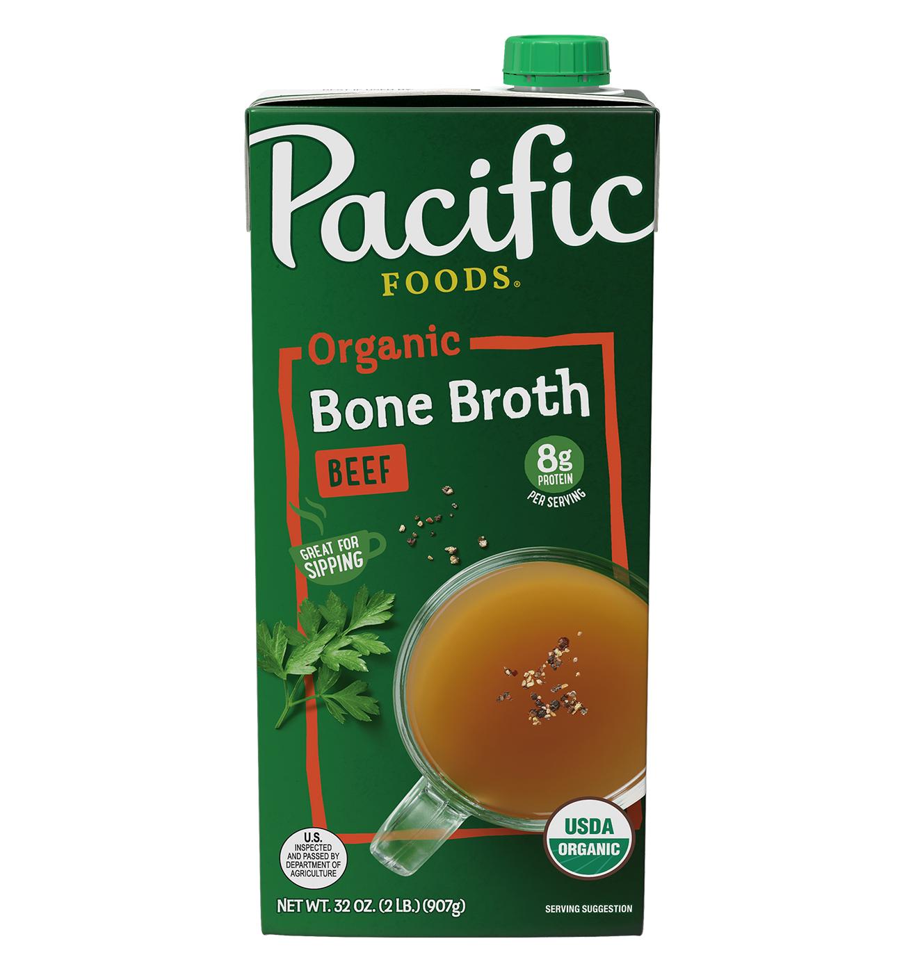 Pacific Foods Organic Beef Bone Broth; image 1 of 6