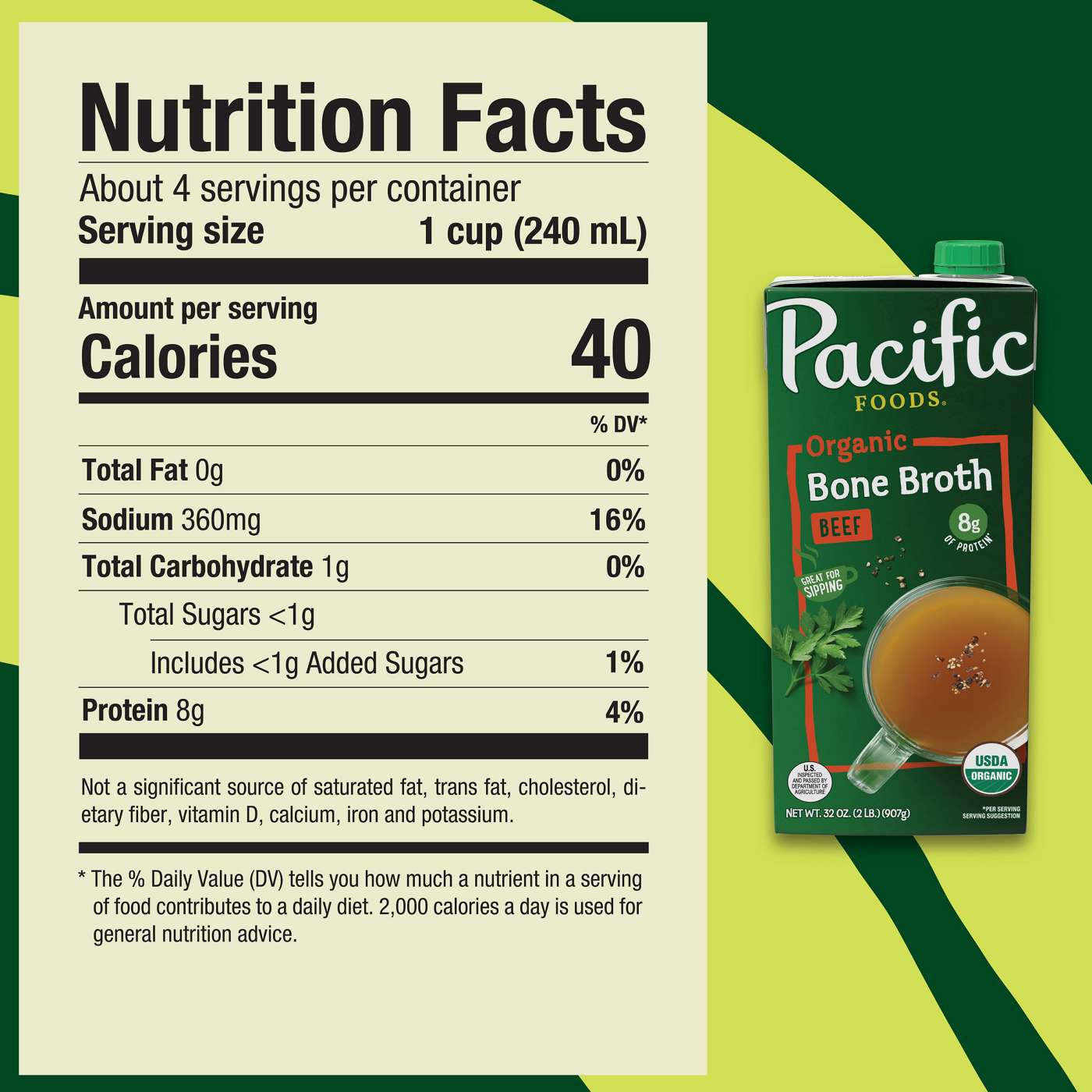 Pacific Foods Organic Beef Bone Broth; image 6 of 6