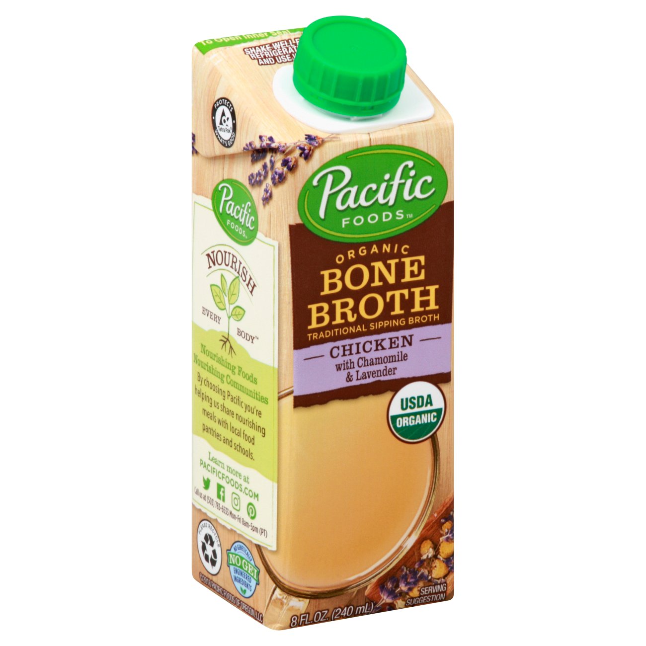 Pacific Foods Organic Chicken Bone Broth with Chamomile & Lavender
