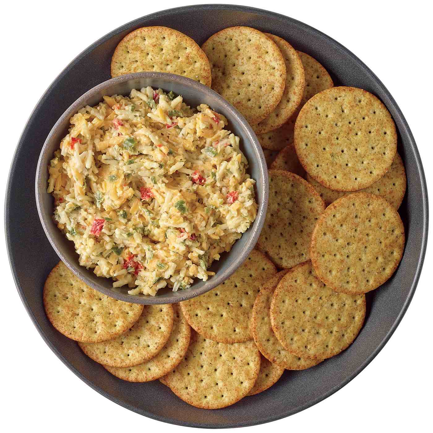 Meal Simple by H-E-B Jalapeño Pimento Cheese Spread & Crackers; image 2 of 3