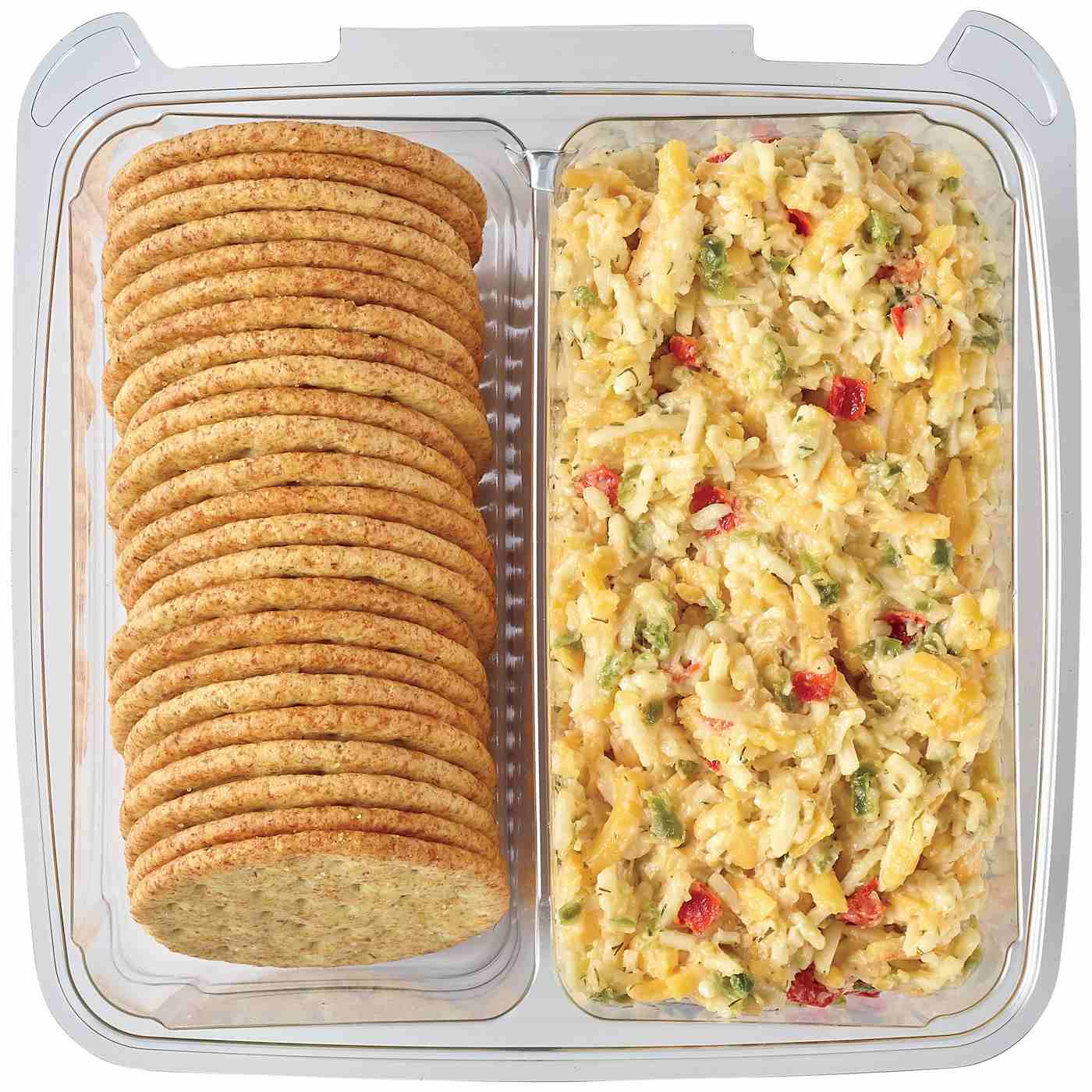 Meal Simple by H-E-B Jalapeño Pimento Cheese Spread & Crackers; image 3 of 3