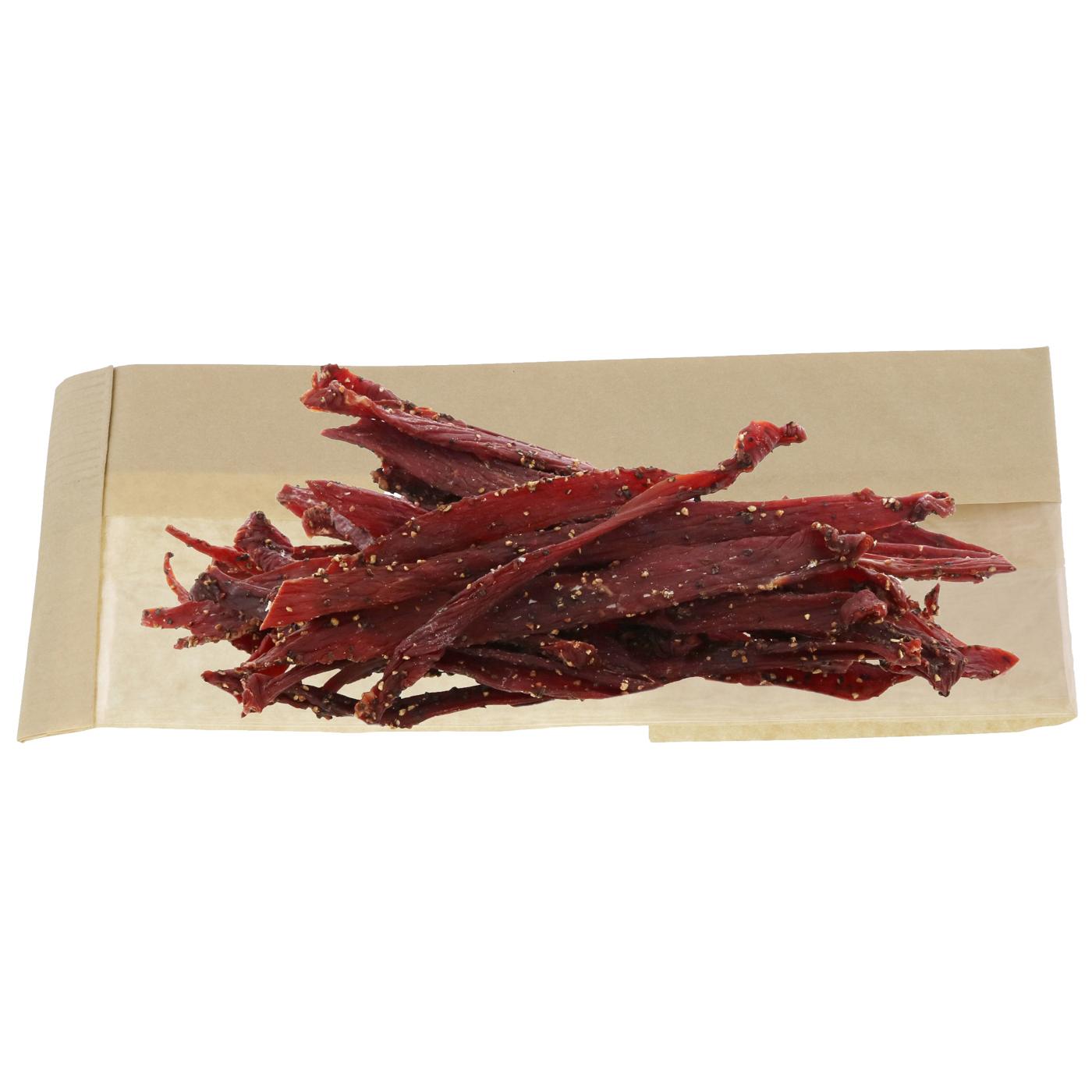 Prasek's Thin Cut Beef Jerky - Peppered; image 2 of 2