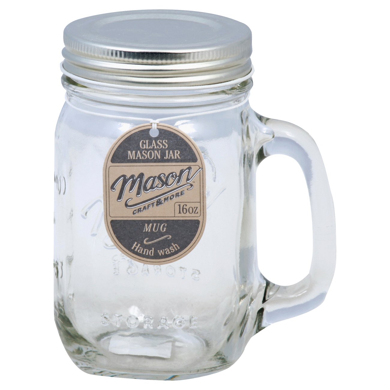 Mason Glass With Lid - Shop Glasses & mugs at H-E-B