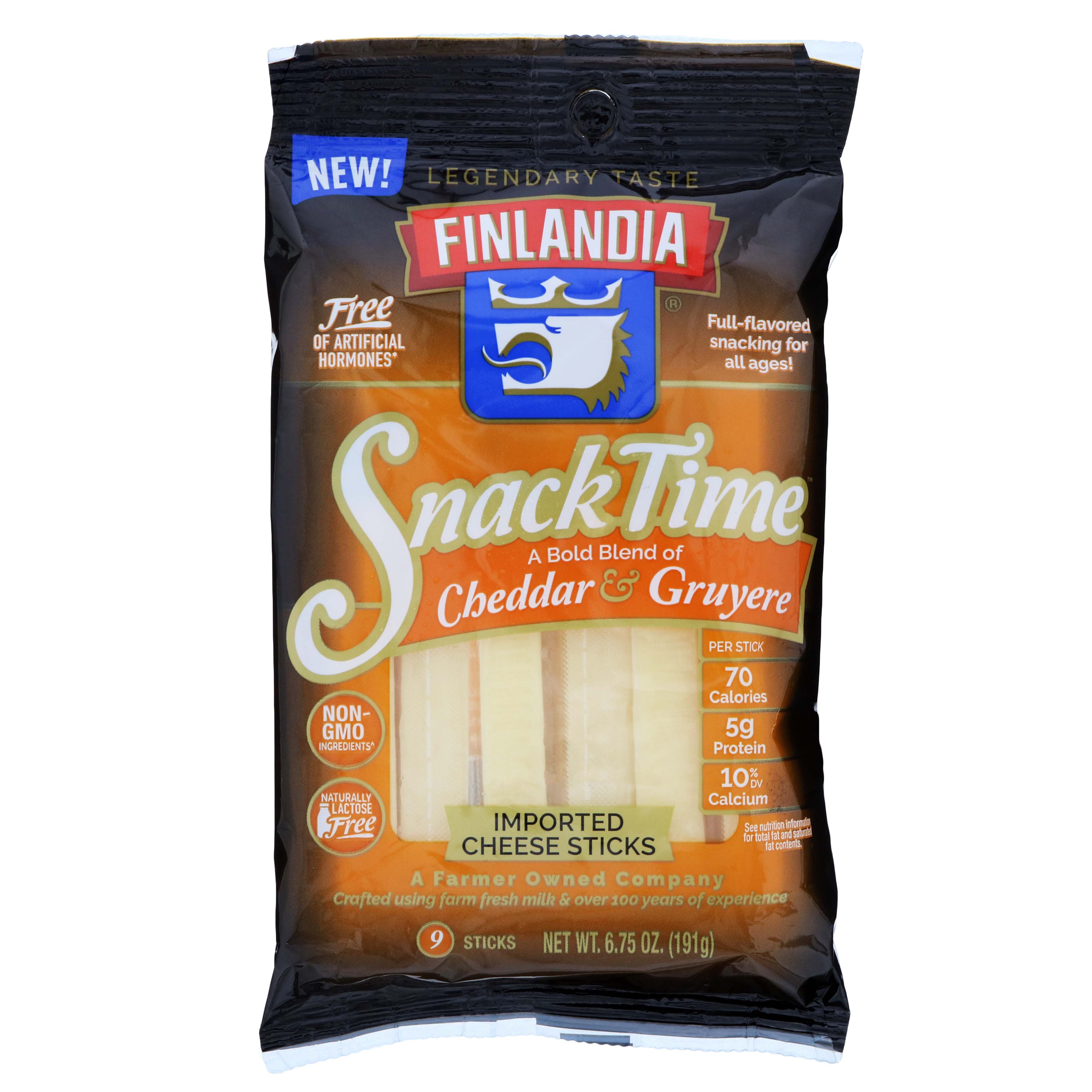 Finlandia Snack Time Cheddar and Gruyere Cheese Sticks Shop Cheese at