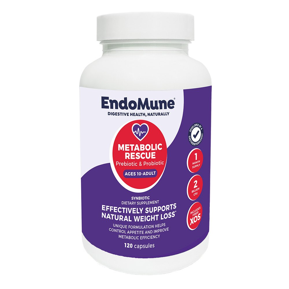 EndoMune Metabolic Rescue Prebiotic & Probiotic Capsules, 120 ct