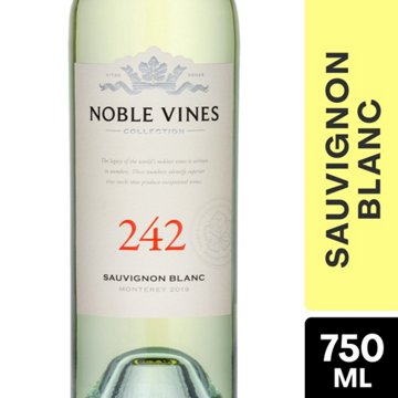 Noble Vines 242 Sauvignon Blanc California White Wine, 750 mL