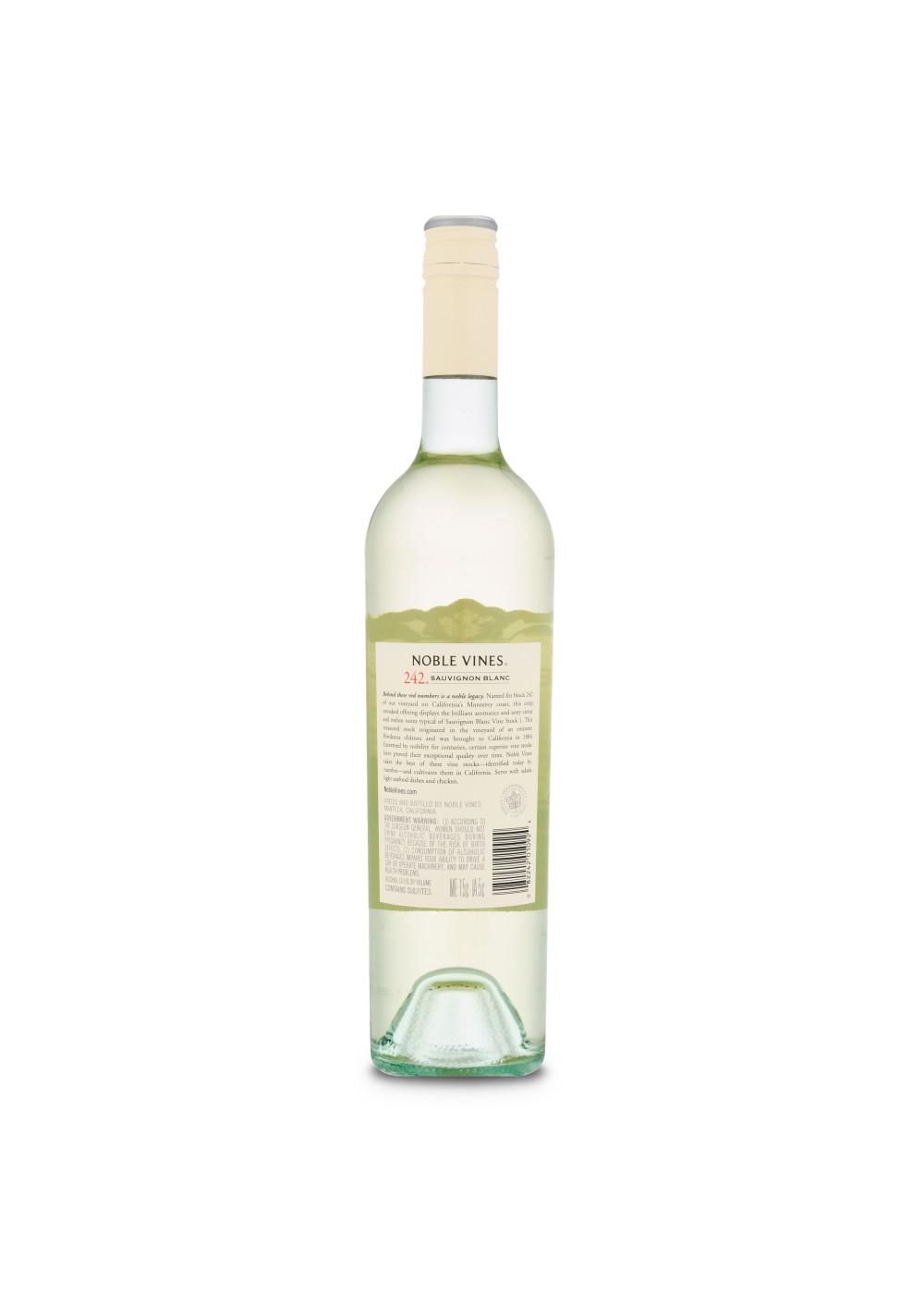 Noble Vines 242 Sauvignon Blanc White Wine; image 6 of 6