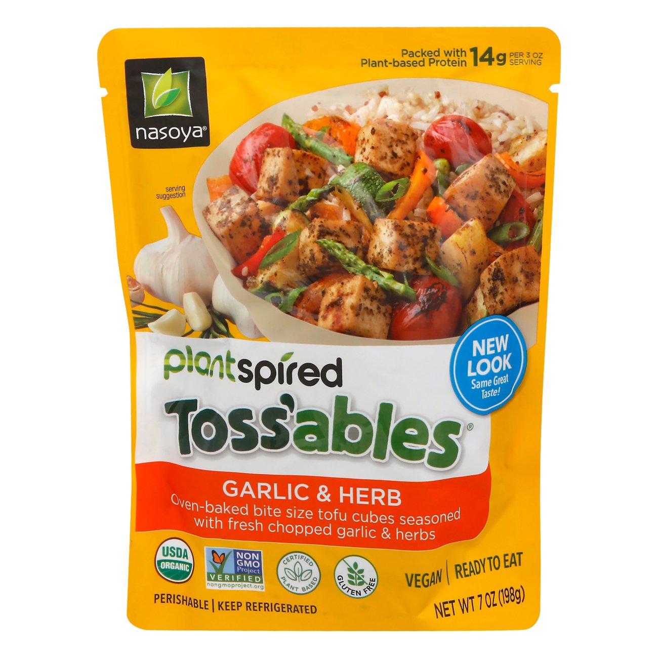 Nasoya Garlic & Herb Tossables Shop Tofu & Meat Alternatives at HEB