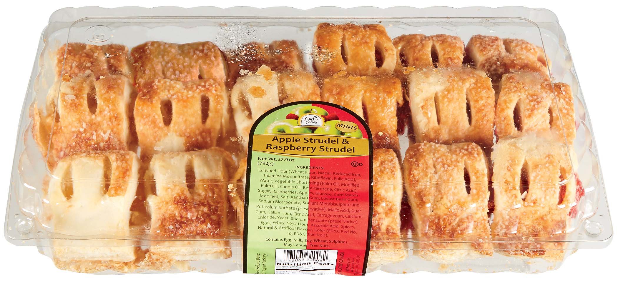 Del's Pastry Apple and Raspberry Mini Strudels - Shop Croissants & puff ...