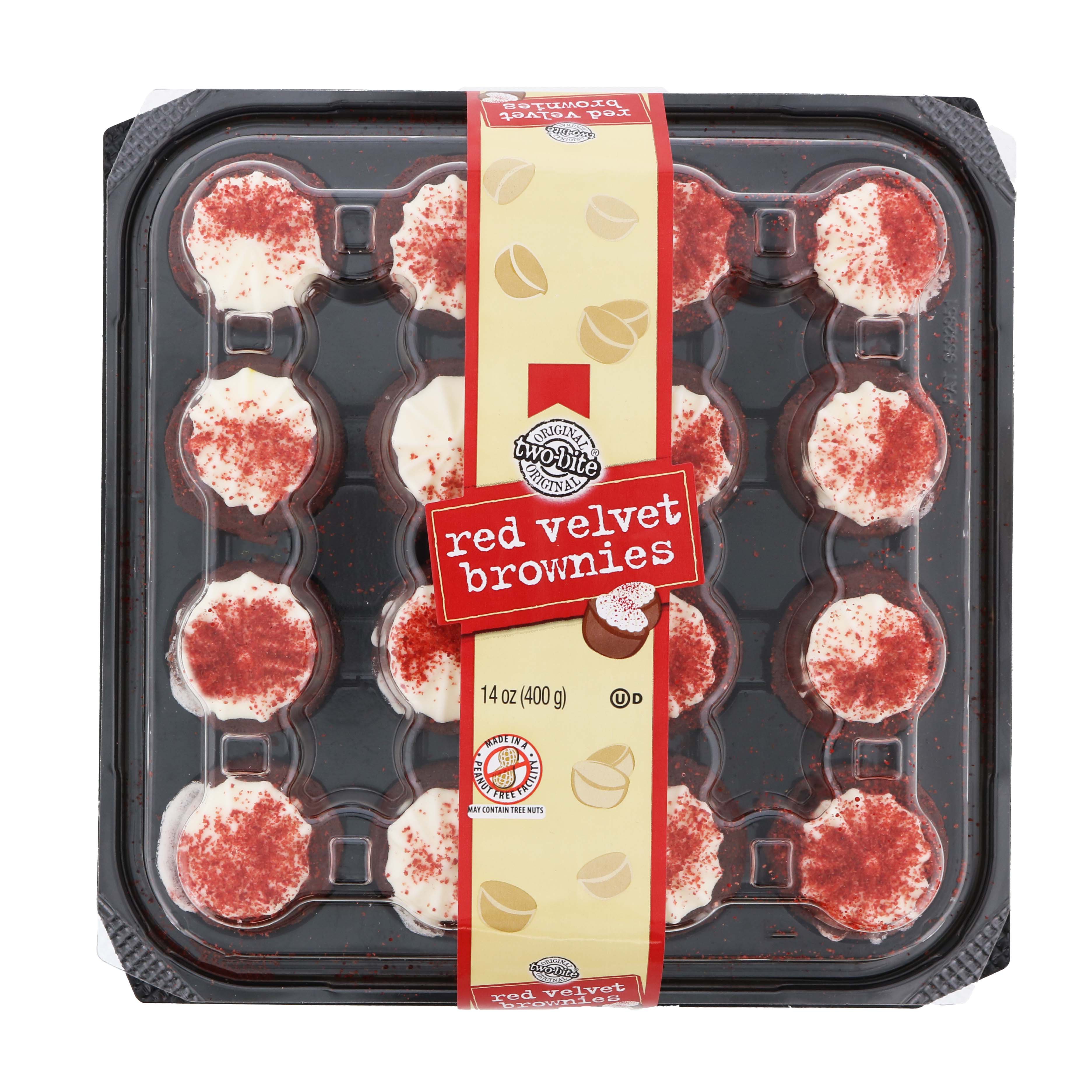 TwoBite Red Velvet Brownies Party Platter Shop Brownies & Bars at HEB